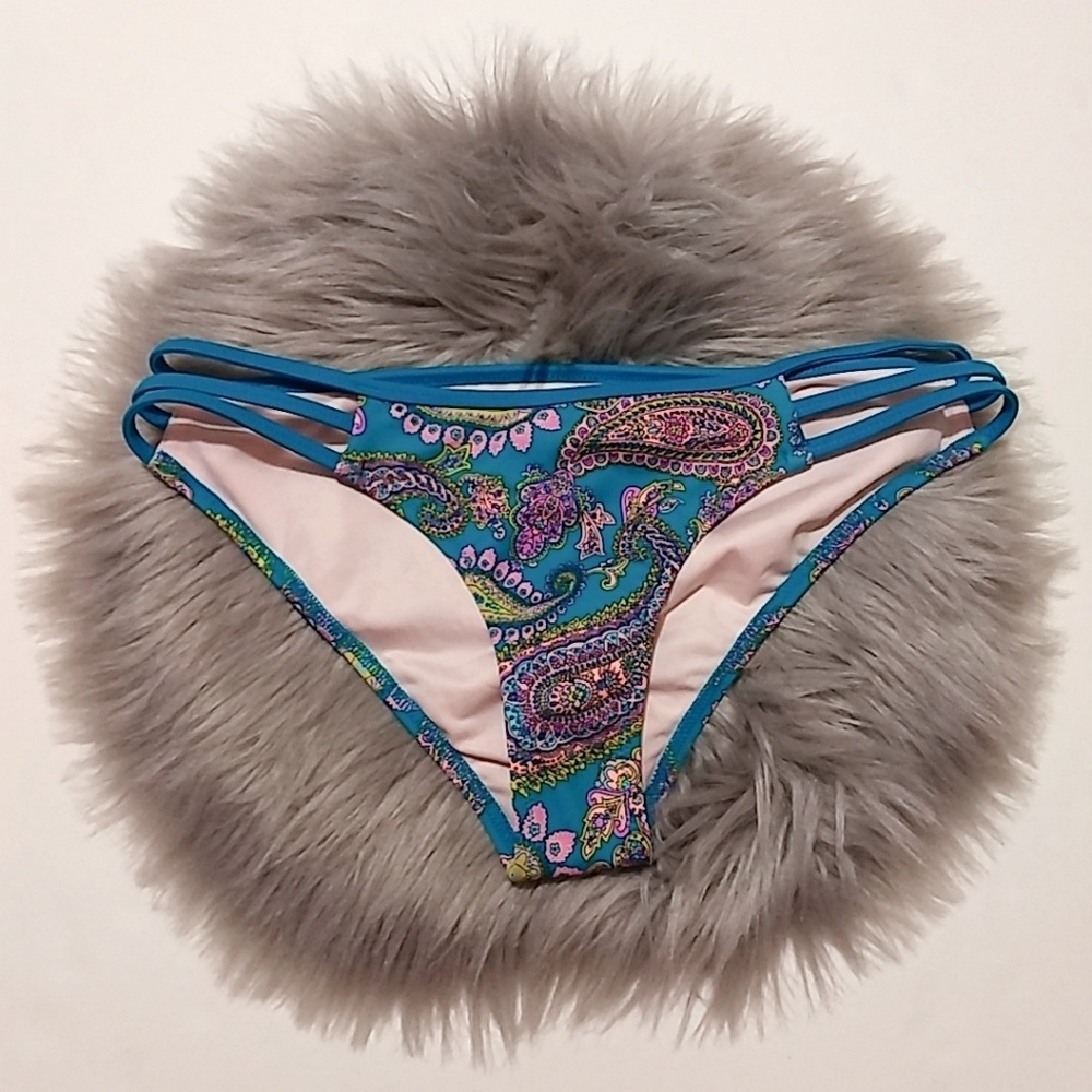 Shade & Shore Paisley Print Bikini Bottom XS
